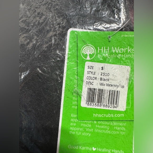 NWT HH Works by Healing Hands Milla Maternity Scrub Top - Picture 2 of 3